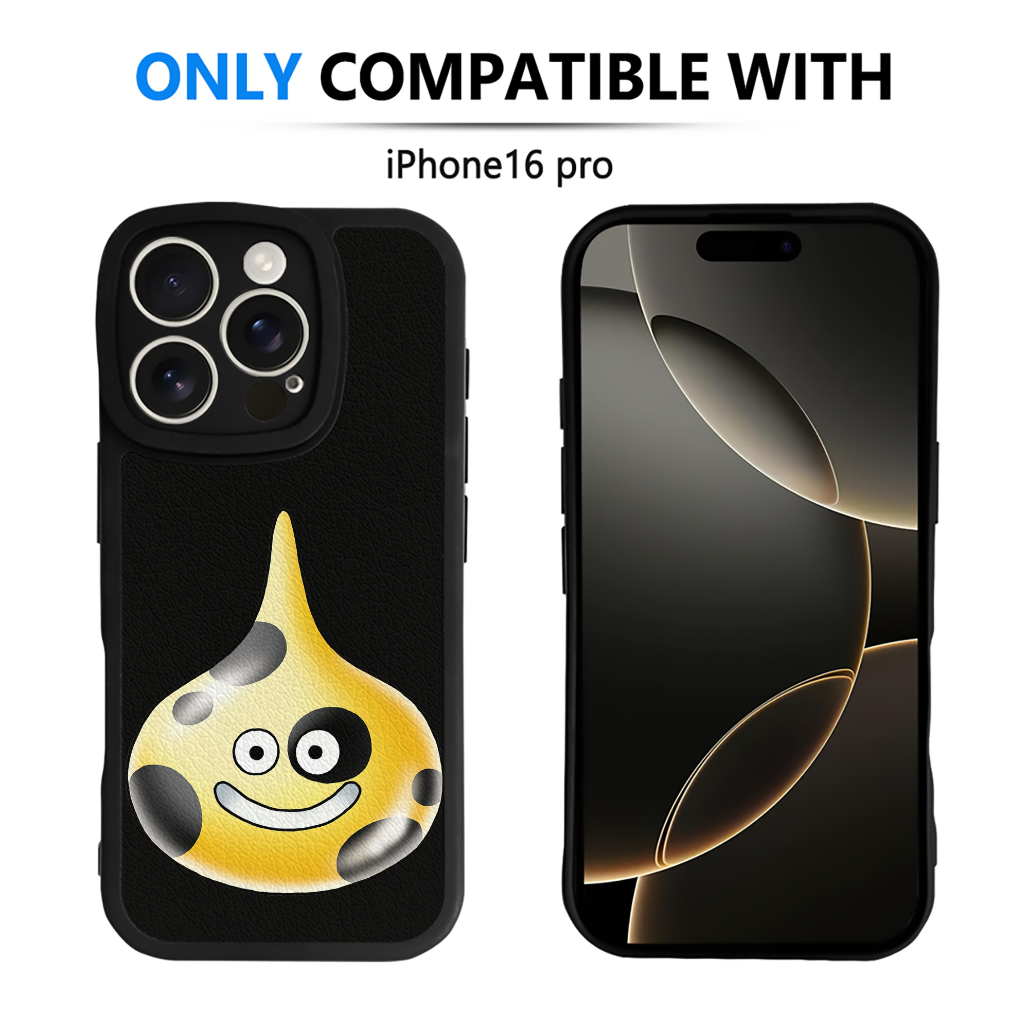（画像用） ドラゴンクエスト Doragon Kuesuto Dragon Quest 【iPhone 16シリーズ対応】シリコンスマホケース（レザー調） 材質：シリコン